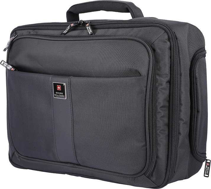 Swiss Military Laptop Briefcase cum Trolley Bag Astute Corporate Gifting BrandSTIK